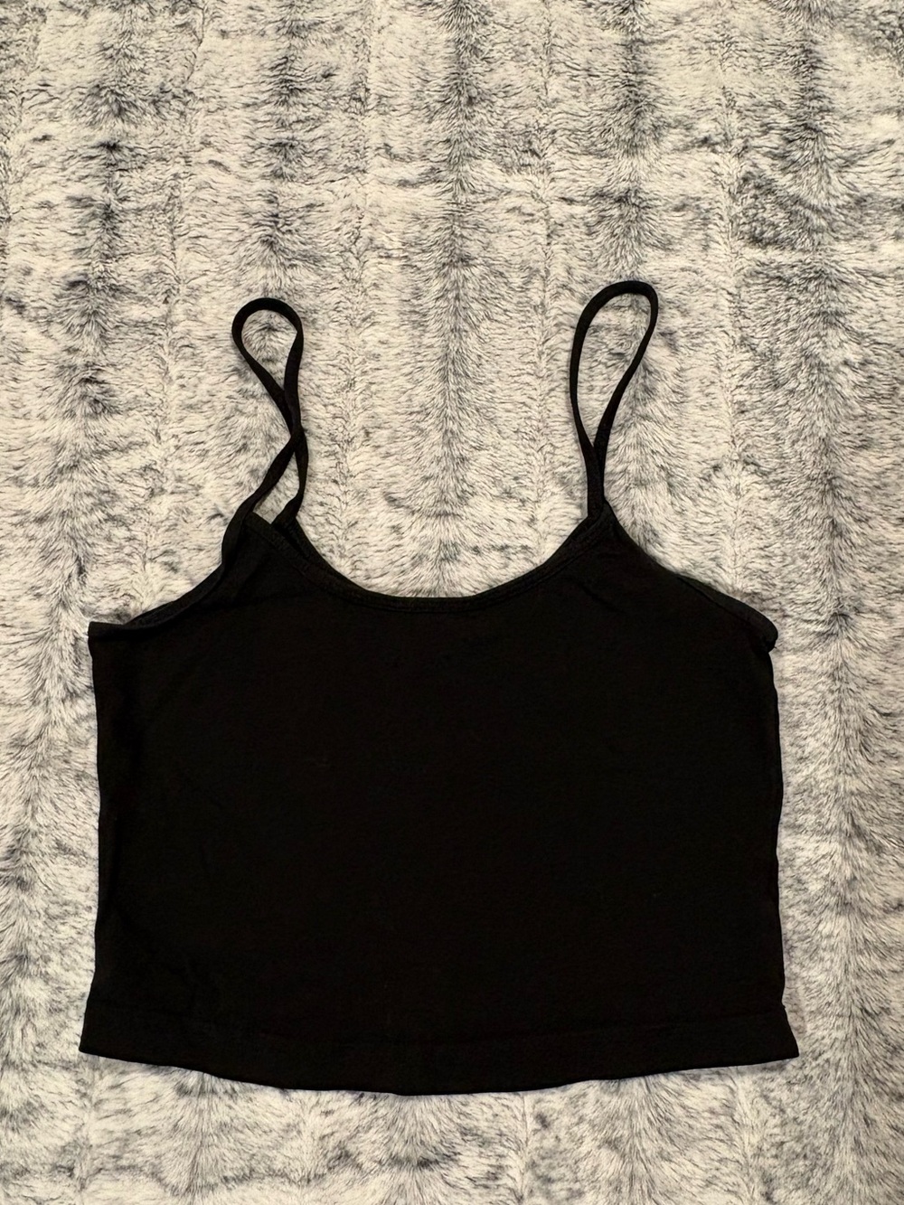 bp Black Spaghetti Strap Crop Camisole